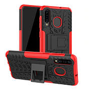 Чохол протиударний для Samsung A50 Чорно-червоний