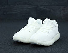 Чоловічі кросівки Adidas Yeezy 350 White, адідас ізі буст . ТОП Репліка ААА класу., фото 3