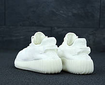 Чоловічі кросівки Adidas Yeezy 350 White, адідас ізі буст . ТОП Репліка ААА класу., фото 3