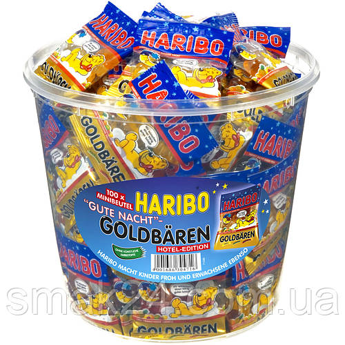 Купить Желейные конфеты Золотые мини-мишки Haribo Goldbaren (фруктовый ...