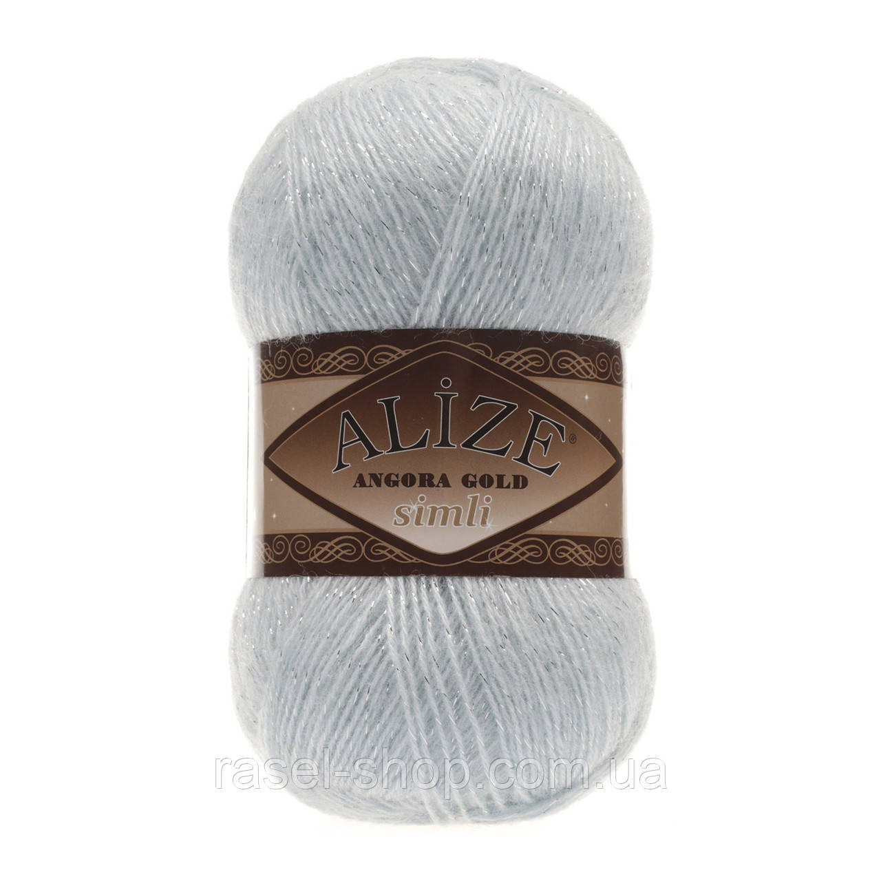 Alize Angora Gold Simli голубой лед №514, фото 1