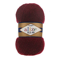 Alize Angora Real 40 бордовый №57