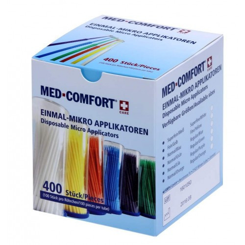 Микроаппликаторы стоматологические MED COMFORT Ampri 100 шт пластиковые стандарт оранжевые - фото 3 - id-p959990539