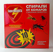 Спіралі від комарів, мух і ос СуперМоскет Super Mosquita з подвійним ефектом 10 шт., фото 6