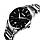 Skmei 9140 сріблясті з чорним циферблатом чоловічі годинники, фото 2