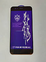 Захисне скло 6D для Xiaomi Mi A1/ Mi 5X Full Glue Чорне