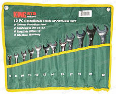 Набір ключів комбінованих King STD KSR-1-012 12 шт