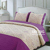 Стьобане покривало печворк із подушками. "EXPO TRADE"  220*240см.