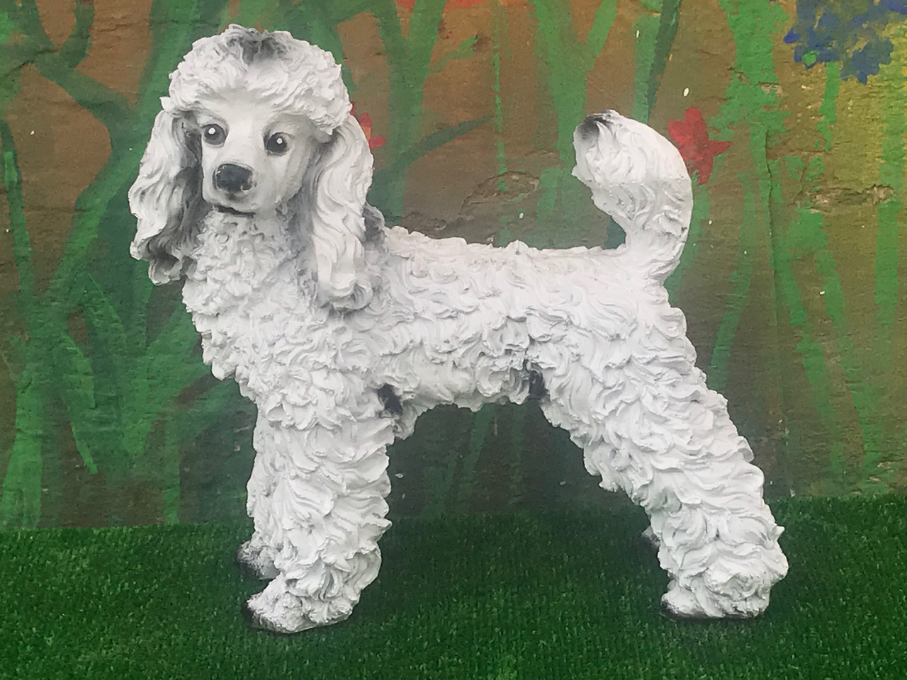 Садова фігура пудель  (висота 33 см ), фото 1