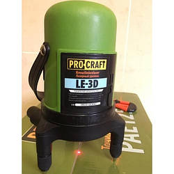 Лазерний рівень PROCRAFT LE-3D червоний промінь