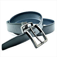 Ремінь чоловічий двосторонній Weatro Синій + Чорний 0414m-3.5k, фото 2