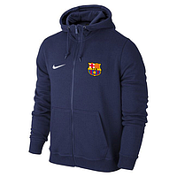 Чоловіча спортивна толстовка (кофта) Барселона-Найк, Barcelona, Nike, синя