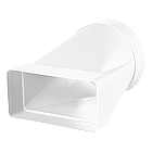 Отвод 711 для вентиляционного канала 60х120мм пластик