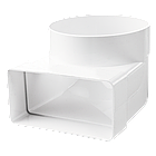 Відвід 721 для вентиляційного каналу 60х120мм пластик