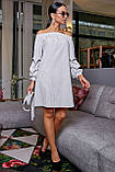✔️ Жіноче плаття з відкритими плечима 44-46 розміру біле, фото 5