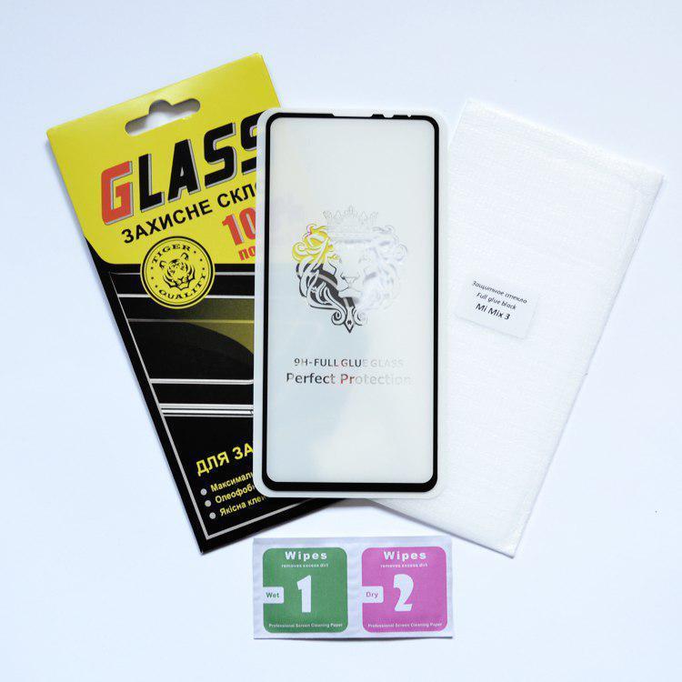 Захисне скло Xiaomi Mi Mix 3 5D чорний повна проклейка Full Glue Олеофорбное покриття 2.5 D 5 4 3 2.5 D
