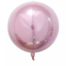Фольгований куля сфера 4D, рожева 32"/80 див.