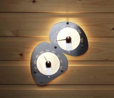 Оптоволоконні світильники для сауни Cariitti Термометр-гігрометр
