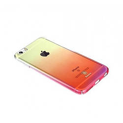 Ультратонкий пластиковий чохол з градієнтом Baseus Glaze Case для iPhone 7 Рожевий