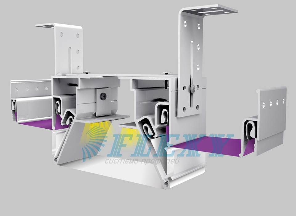 Профіль алюмінієвий для натяжних стель ПФ6808 "Мураха", фото 1