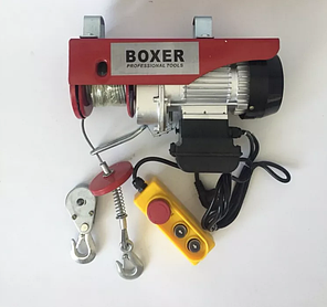 Тельфер електричний лебідка 150/250кг BOXER BX-561 12м 1500Вт. 220W, фото 3