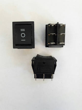 Кнопочный выключатель, переключатель клавишный. Клавиша широкая, фото 1