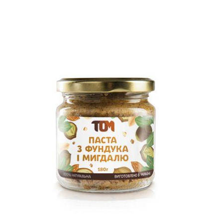 Паста з фундука і мигдалю ТОМ 180 г, фото 1