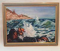 Картина маслом Чарівне море пейзаж картина з підрамником 40 * 30 см