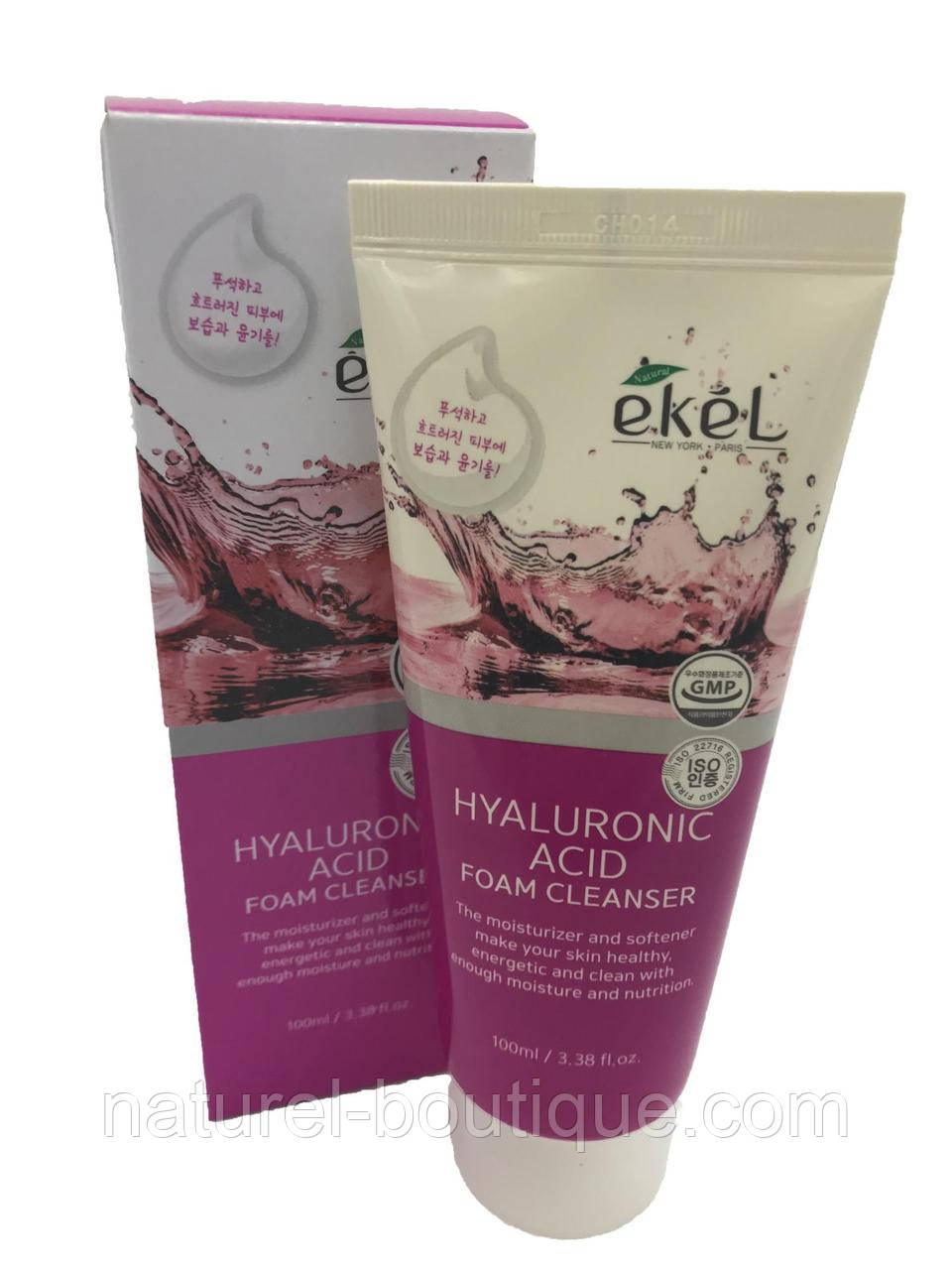 Пінка для вмивання Ekel Hyaluronic Acid Foam Cleanser з
гіалуроновою кислотою