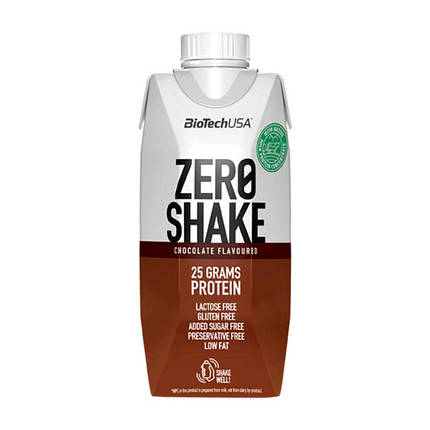Спортивний білковий напій BioTech Zero Shake 330 ml, фото 1