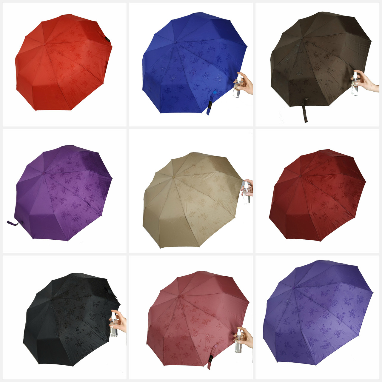 Жіноча парасоля "Flower land", напівавтомат на 10 спиць, 461, фото 1