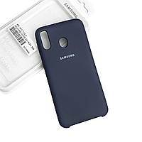 Силіконовий чохол Samsung M20 Soft-touch Dark Blue