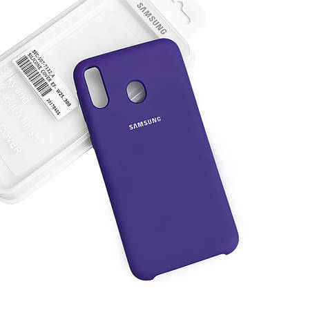 Силіконовий чохол Samsung M20 Soft-touch Violet, фото 2