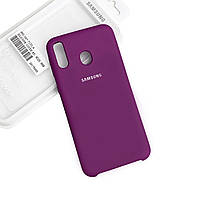 Силіконовий чохол Samsung M20 Soft-touch Fuchsia