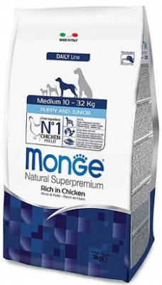 Сухий корм Монже для щенят середніх порід Monge Medium Puppy & Junior 0,8 кг, фото 2