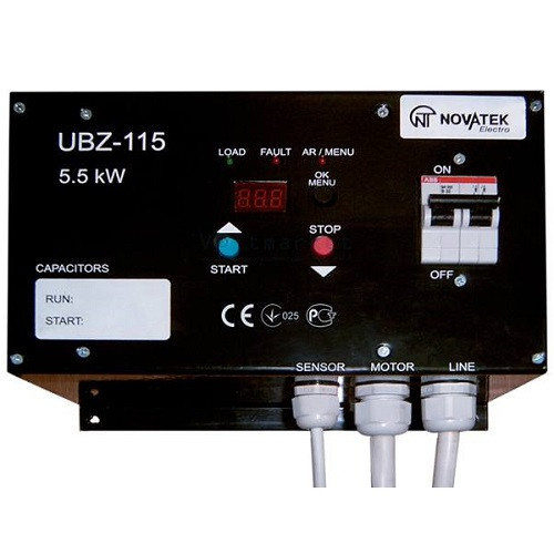 Універсальний блок управління і захисту електродвигунів УБЗ-115 Новатек-Електро