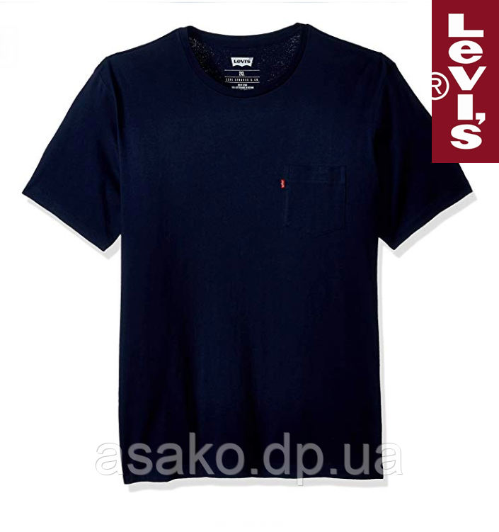 Футболка з кишенею levi's®(США)/100% хлопок/Темно-синя/Оригінал з США