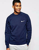 Демисезонная мужская спортивная кофта Nike (Найк), темно-синяя
