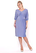 Жіноче плаття Афіна блакитна фіалка / розмір 50,52,54,56 / великі розміри, фото 3