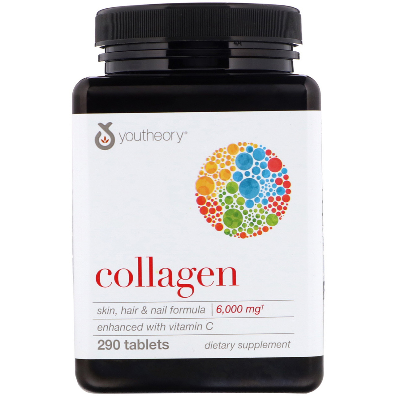 Колаген покращений, вітаміни для шкіри, Youtheory, Collagen, 290 таблеток