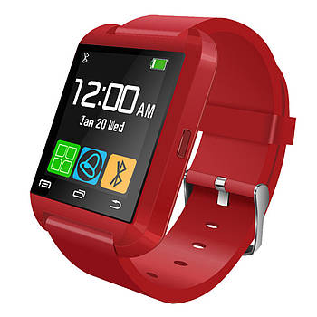 ➣Смарт-годинник UWatch U8 Red функція Bluetooth моніторинг сну розумний годинник Bluetooth керування камерою шт.
