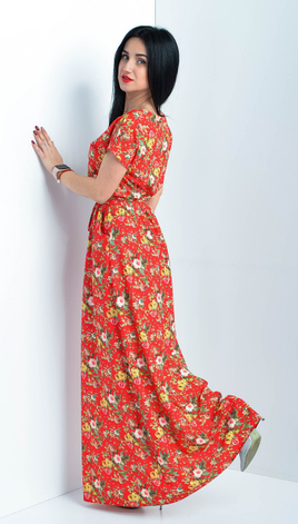 Літній довге плаття розміри 56-58, 58-60, фото 2