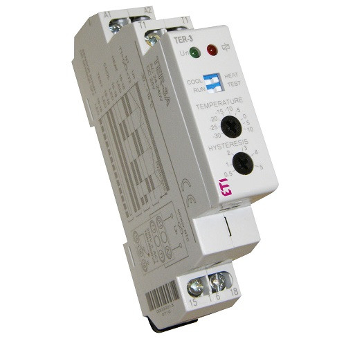 Реле контролю температури TER-3B 0/40°С 24-240В 16А ETI