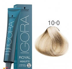 Фарба для волосся Schwarzkopf Igora Royal Highlift 60 мл 10-0 Ультра натуральний блондин