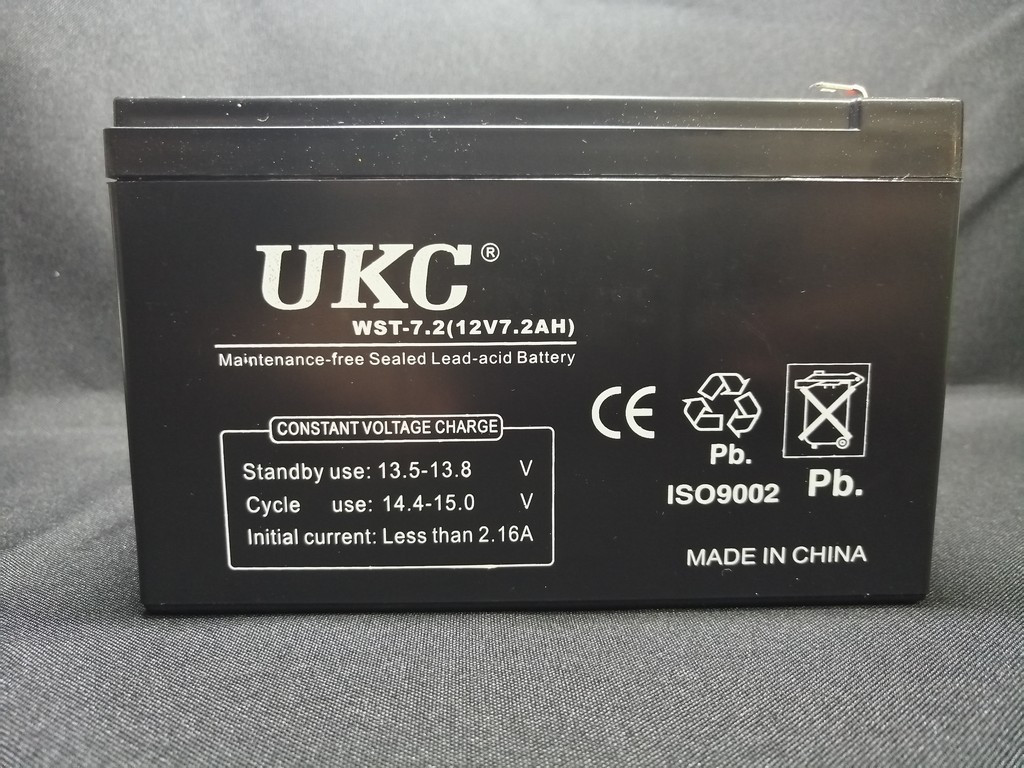 Акумулятор UKC 12V 7.2 Ah WST-7.2