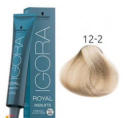 Фарба для волосся Schwarzkopf Igora Royal Highlift 60 мл 12-2 Спеціальний попелястий блондин