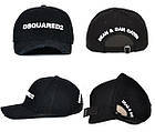 Бейсболка DSQUARED2 чорна з білим логотипом, фото 5