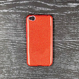 Чохол накладка для Xiaomi Redmi Go силіконовий 3-в-1, Remax Case Glitter, червоний
