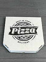 Коробка для пиццы c рисунком Town 320Х320Х30 мм. (чёрная печать)