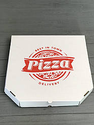 Коробка для піци з малюнком Town 250х250х30 мм. (червона печатка)